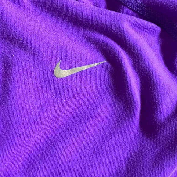 PURPLE NIKE DRI FIT QUARTER ZIP LONG SLEEVE TOP SIZE XS - Picture 6 of 6